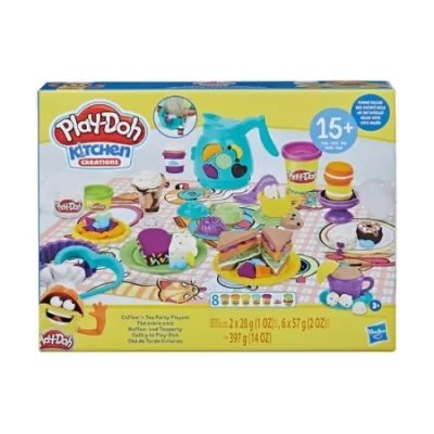 Play-Doh KITCHEN COFFEE TEA PARTY HASBRO פלי דון מסיבת תה