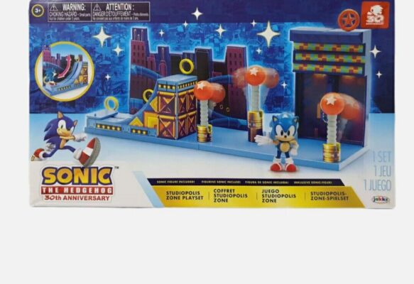 דמות הפעולה של אזור הקיפוד סטודיופוליס The Hedgehog Studiopolis Zone Action Figure